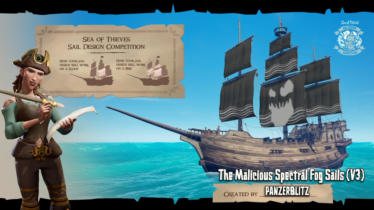 P4nzerblitz's tweet photo. #SoTSailDesignComp #seaofthieves #bemorepirate
@SeaOfThieves
The "Malicious Spectral Fog Sails V3 ! Entry N°3 https://t.co/6Ac1otKjco