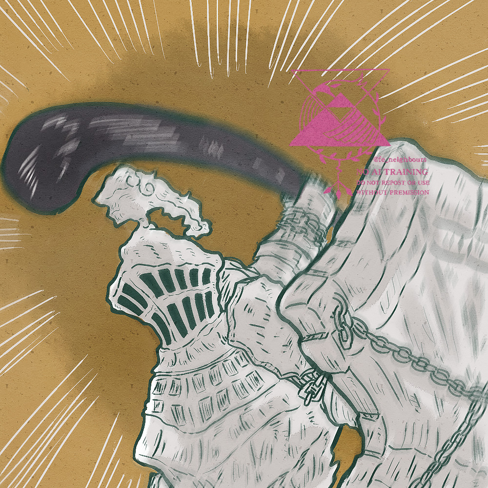 fe_neighbours's tweet photo. 【Inktober2026】Day05. Smack https://t.co/dXfuf0M6Na