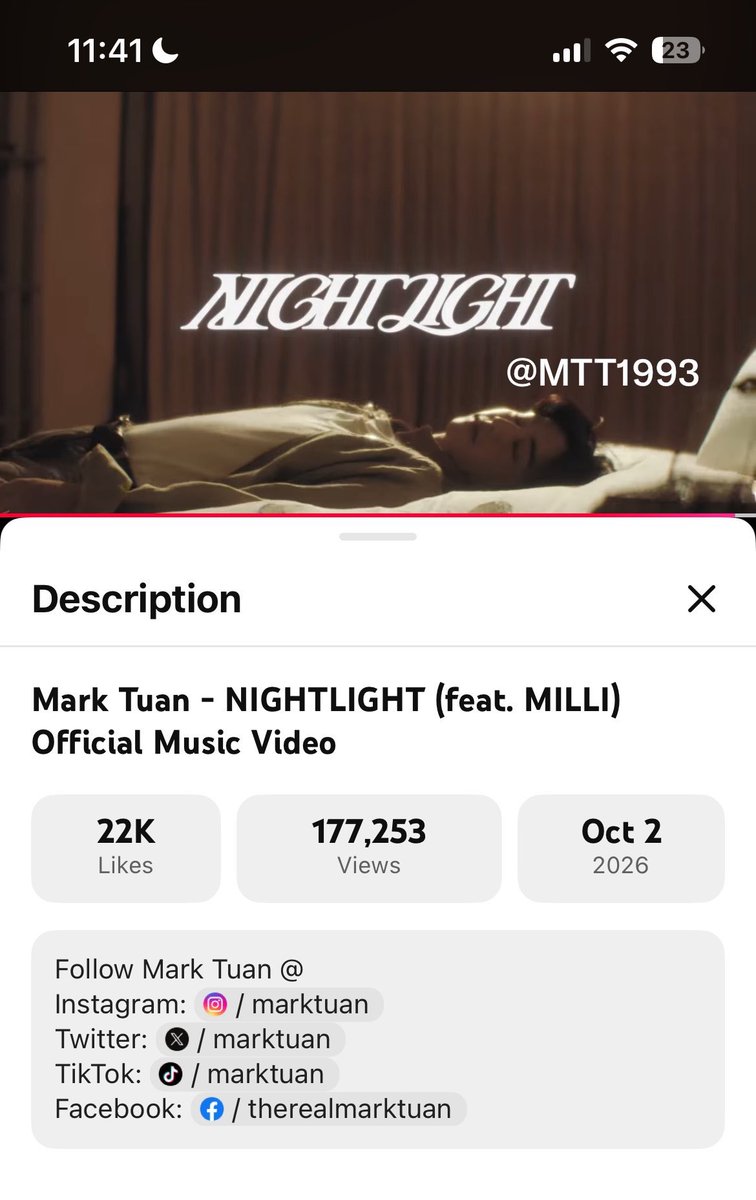 MTT1993's tweet photo. @tam_nwu NIGHTLIGHT BY MARK TUAN FEAT. MILLI 
#NIGHTLIGHT_OUTNOW https://t.co/mjhYHmE3Eo