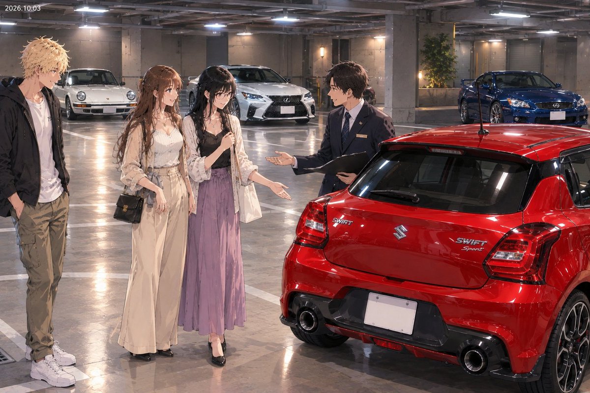 Gakuxjp's tweet photo. 彼女のミニクーパーの修理の件で修理工場へ行ったんだけど思ったより深刻…
修理費時間も結構掛かるらしい
彼女は営業周りで車を使うから
@SiruTrabanto 
シルさんに相談すると即断で用意するから取りに来てと…
カッコいい😅
本当に感謝します。シルさん

#AI日常 https://t.co/w2M1vXL4O2
