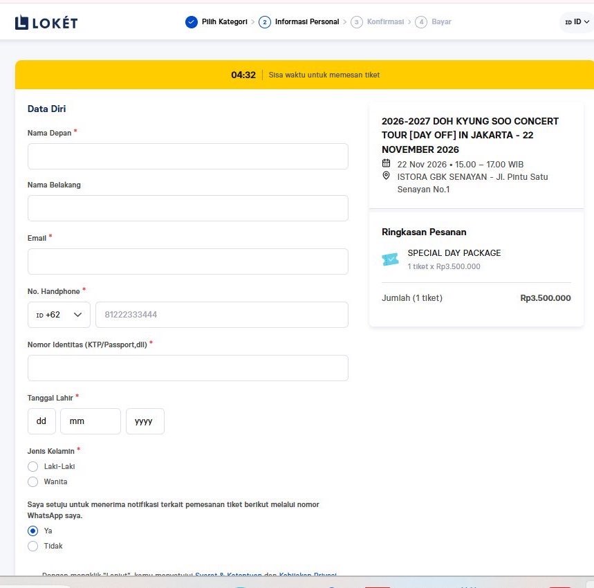 ohalysz's tweet photo. ada yang mau diwarin tiket doh kyung soo in jakarta? 👀 aku udah masuk ^^ special package, section lain juga bisa! selfpayment &amp; pake data pribadi

Fee 100k after secured. lgsg drop data di dm 

.t wtb wts jaswar jastip ticket dks doh kyung soo #wts #wtb #zonauang #dohkyungsoo https://t.co/rk7nhOAPot