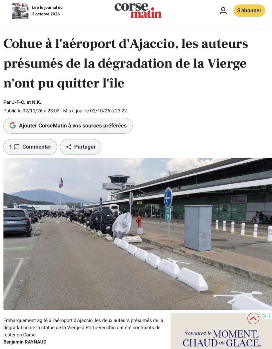 PatatoValdez33's tweet photo. 🚨EXFILTRATION DIFFICILE❓

Ils ont profané l’Île et la justice les libère avec … Un contrôle judiciaire !

Ajaccio hà un aeroportu è una PRIGIONE! https://t.co/BftMhSad5r