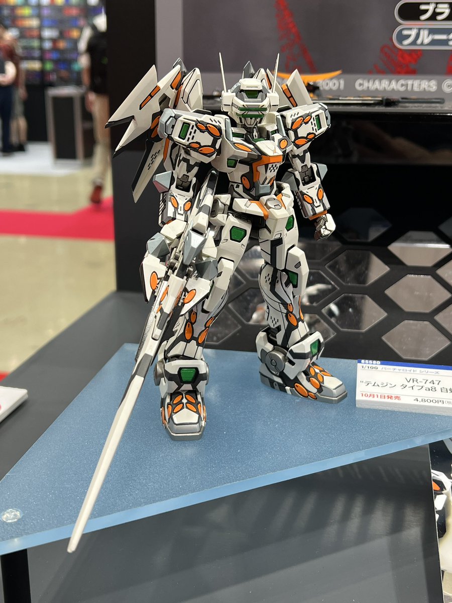 ramu_ru's tweet photo. ホビーショーのハセガワブースには、景清と白虹テムジンがリバースコンバート！何度見ても惚れ惚れするね…
#全日本模型ホビーショー　#バーチャロン https://t.co/srejjayu0U