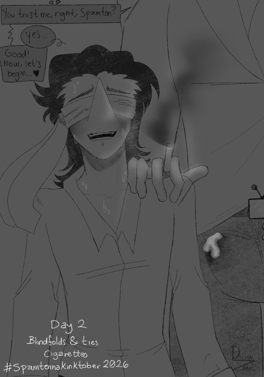 DecimalZero0's tweet photo. Something simpler
Day 2!!

#deltaruined #spamtenna #spamtennakinktober2026 https://t.co/bfSQIPKNhz