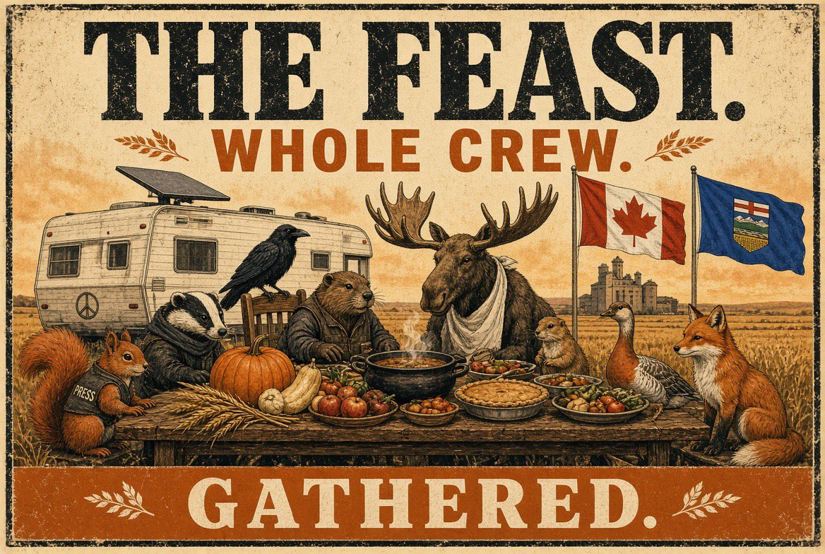 SquirrellyNews's tweet photo. SQUIRRELLY NEWS: THE RECORD — Updated Friday, 2 October 2026 🐿️🔥🇨🇦
We the People are the media now.
The original map still holds. Today’s noise is the same list in new clothes. The test has not changed. The good side does not need to censor you, close the door, or hand you one feed. Control is the tell.
Who writes the list
United Nations — Agenda 21 / 2030 / 17 SDGs. Climate, land, health, migration, digital identity. Canada adopted the 2030 Agenda in September 2015. Departments still report. Cities still inherit the kit without a city vote.
World Economic Forum — stakeholder capitalism, Young Global Leaders, public-private rails.
WHO — health pillar. Injury file still treated as an inconvenience.
Foundations and grant shops — money that tracks the same targets.
The Canadian door
Carney: UN climate-finance → GFANZ → Brookfield transition capital → PMO. September 2025 he put major projects “at the heart of our new, comprehensive Buy Canadian policy.” Canadian steel, lumber, aluminum, engineers, trades. “We will be our own best customer.”
What today added
29 September 2026. He welcomes LNG Canada Phase 2. Kitimat. $33 billion. Shell, PETRONAS, PetroChina, Mitsubishi, KOGAS. CBC asks if the steel is Canadian or Chinese. “It’s a great question for the proponents of Phase 2. I’ll leave it to them.” On 2 October, CBC reports the joint venture will again buy the core modules from China Offshore Oil Engineering Co., the state yard that built the first two trains. Pipeline stations can be told to aim at 70 percent Canadian steel. The plant that makes the project a project does not have to.
Same day. University of Alberta. What Happens Next. 5:30 to 6:30. Closed to the public. Keith Wilson is the only leave chair. Marie Gordon and Jason Kenney are both stay. Tara McCarthy of CBC holds the questions. CBC and the Students’ Union hold the camera. Nineteen October is the vote. Ten questions. Record the hour. A cutaway is not the record.
Scoreboard that did not move
Units sold as homes. Energy treated as sin, then bought back dear. Speech bills. Digital-ID runway. 30×30 land. CBC paid to police the story. Injured still waiting for a hearing the state would own. Allison Inquiry benches stayed wood. Banff had the cameras.
How they install it
ICLEI writes the municipal kit. FCM holds the cash window. Grant conditions do what a referendum never did. Lie they sell: voluntary. What you pay: land, power, identity, speech, health.
How to STOP them immediately
1.  Your city. Pull the minutes. Find Partners for Climate Protection, ICLEI, SDG, 15-minute, digital-ID, 30×30 language. Move to leave the toolkit. One council vote beats a thousand comments.
2.  Your money. Cash where you can. Local food. Local trades. Read the purchase order, not the plaque.
3.  Your feed. Like is polite. Repost moves the ball. Do both.
4.  Your ballot. October 19. Secret. No podium is entitled to it.
5.  Your paper. Quote the primary text. Demand the instrument by name.
6.  Your hour. If the room is closed and the feed is one camera, record it.
We never signed this.
Wear the record.
https://t.co/FyjOhYj5ta
Sources @HanyaToderoff CBC, 2 October 2026 https://t.co/ziLMEjk6Zm @RiseOfAlberta https://t.co/KL9aYyeKfR First map https://t.co/gqG2CkoTSI
Alberta leads — the West wakes up.
Keep the record visible.
We the People are the media now.
Drop the nuts. Hit repost. Leave the toolkit. Rise warriors.
#SquirrellyNews #WeThePeopleAreTheMediaNow #EnoughIsEnough
NOUVELLES SQUIRRELLY — Le registre, 2 octobre 2026. Le bon côté n’a pas besoin de vous censurer. Sortez de la boîte à outils. https://t.co/qLYTZ7FVAr