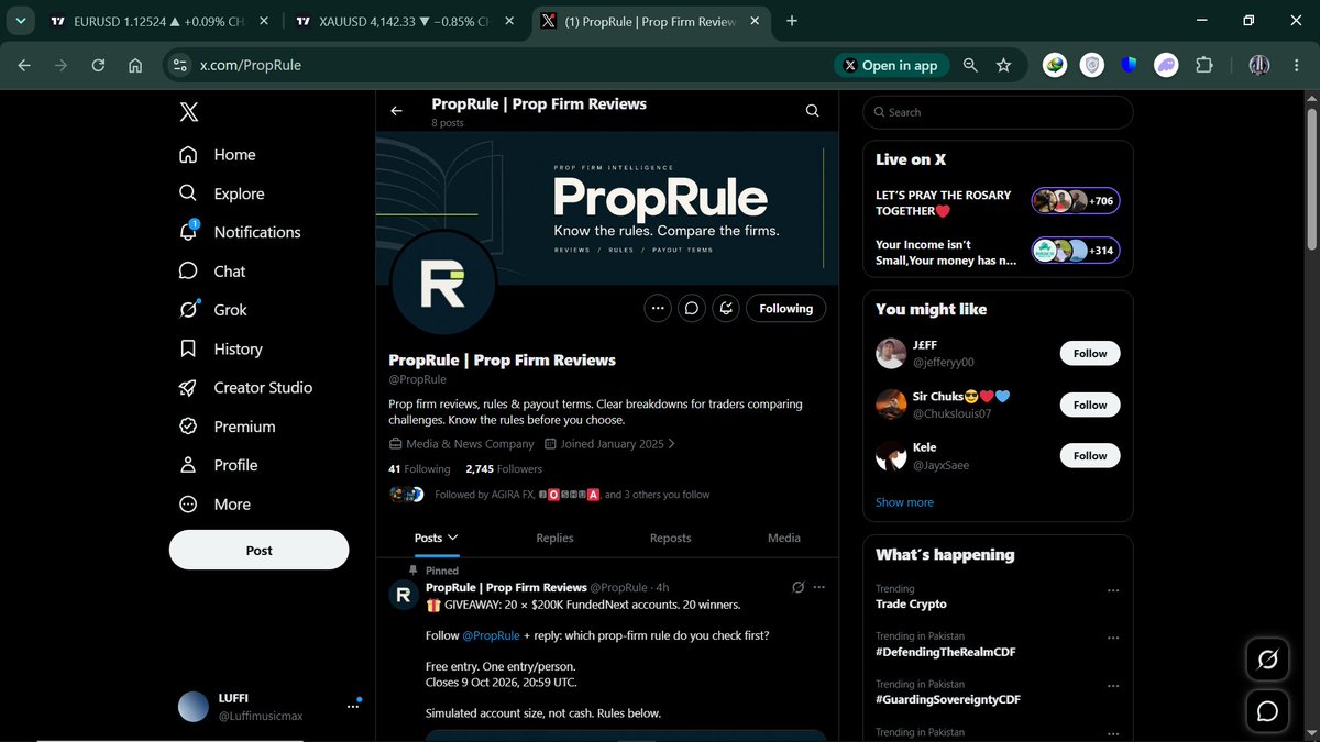 Luffimusicmax's tweet photo. @PropRule DONE✅ https://t.co/JVUYbl0ajn
