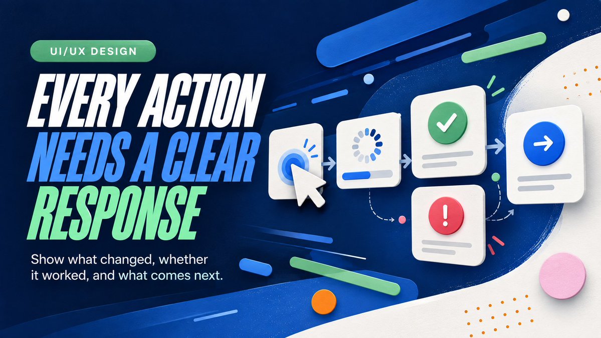 TGG_Wichita's tweet photo. Every action needs a clear response: show what changed, whether it worked, and what comes next. https://t.co/AwOupAJZBG