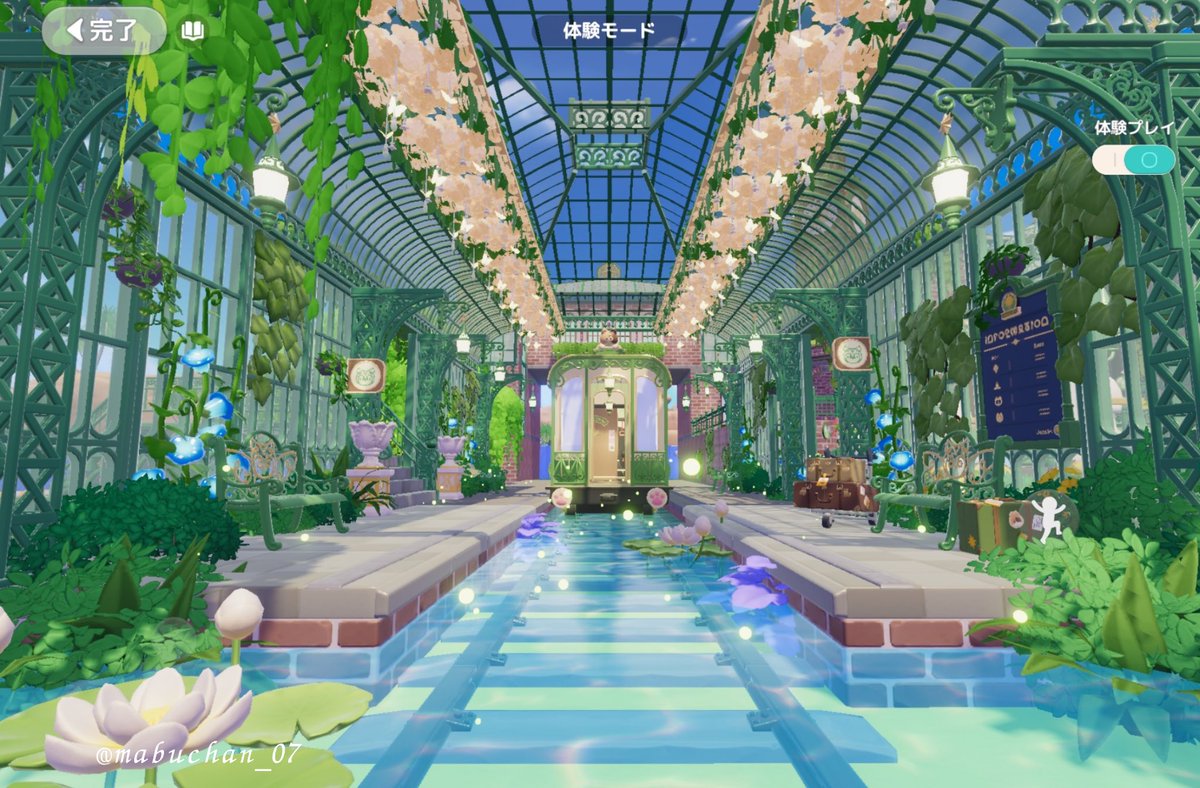 mabuchan_07's tweet photo. ㅤ
水の上を走る、小さな温室駅🌿🚃

#heartopia  #ﾊｰﾄﾋﾟｱ  #ﾊｰﾄﾋﾟｱ建築部 https://t.co/esIGBy2ADh