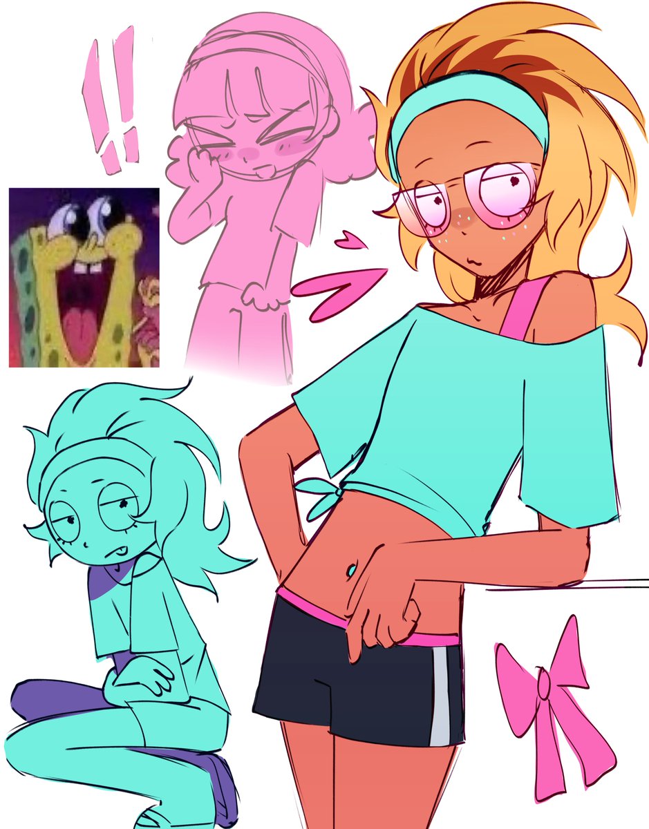 izurusoup's tweet photo. doodles from class,, idk what 2 draw #rnm https://t.co/GZoHo2bOeE
