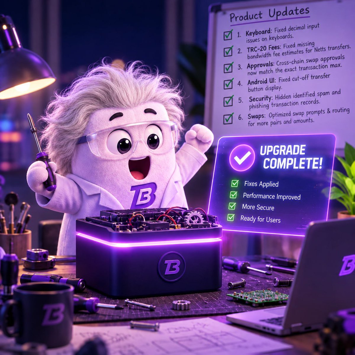 TokenB_Wallet's tweet photo. 🛠 TokenB v1.5.5 is Live!

Key fixes & upgrades:

1️⃣ Keyboard: Fixed decimal input issues on  keyboards.
2️⃣ TRC-20 Fees: Fixed missing bandwidth fee estimates for Netts transfers.
3️⃣ Approvals: Cross-chain swap approvals now match the exact transaction max.
4️⃣ Android UI: Fixed cut-off transfer button display.
5️⃣ Security: Hidden identified spam and phishing transaction records.
6️⃣ Swaps: Optimized swap prompts & routing for more pairs and amounts.
7️⃣ Sync: Faster on-chain data sync for quicker balance updates.

Update now for a smoother, safer experience! ⚡️

https://t.co/4nmwXTPLaA