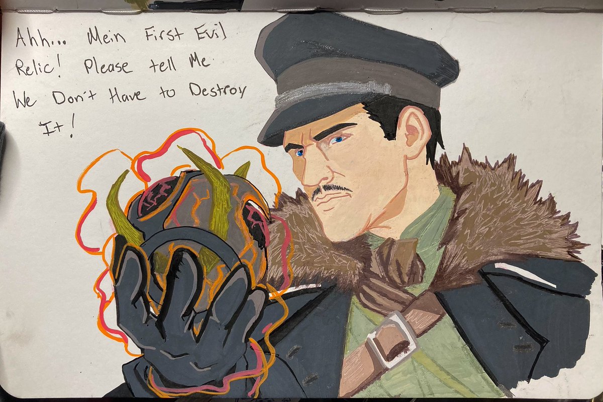 Bridoesstuff1's tweet photo. Relic Dark Aether Richtofen - Day 2 of Inktober! “Relic” was the 2nd days prompt! 
#art #edwardrichtofen #inktober #callofduty #callofdutyblackops https://t.co/BiqS2tOjAb
