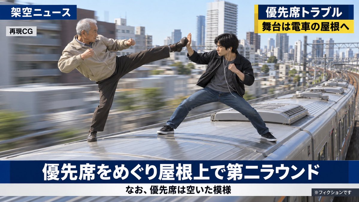 RAKUGAKIFAM's tweet photo. @brunocats_art @Betw_eenBreath 投げ捨てられた若者が
車体の外に張り付いてて
窓からジジイを引っ張り出し
走る電車の屋根で第二ラウンドだったはず
優先席は空いたけど
誰も座る余裕がなかった https://t.co/XDYH49uRrI
