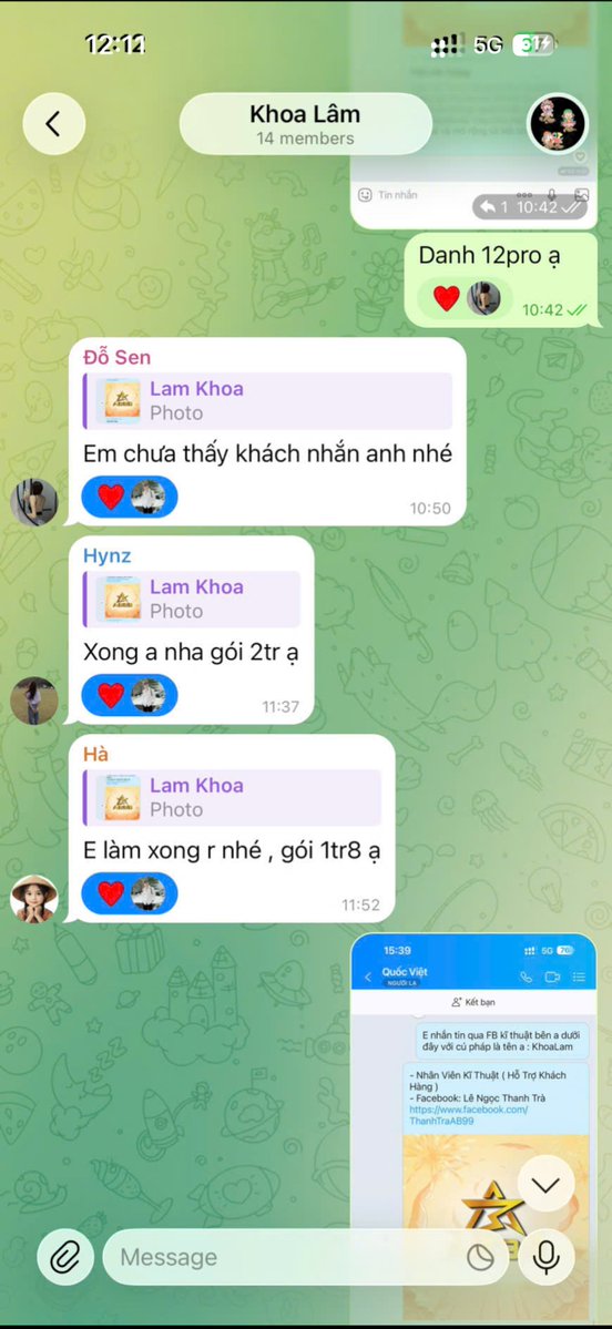 khoalam69's tweet photo. Đơn khách ủng hộ shop sáng nay. Ace cần vốn 2 - 15tr nhắn e Khoa. https://t.co/s45HW0LbMt