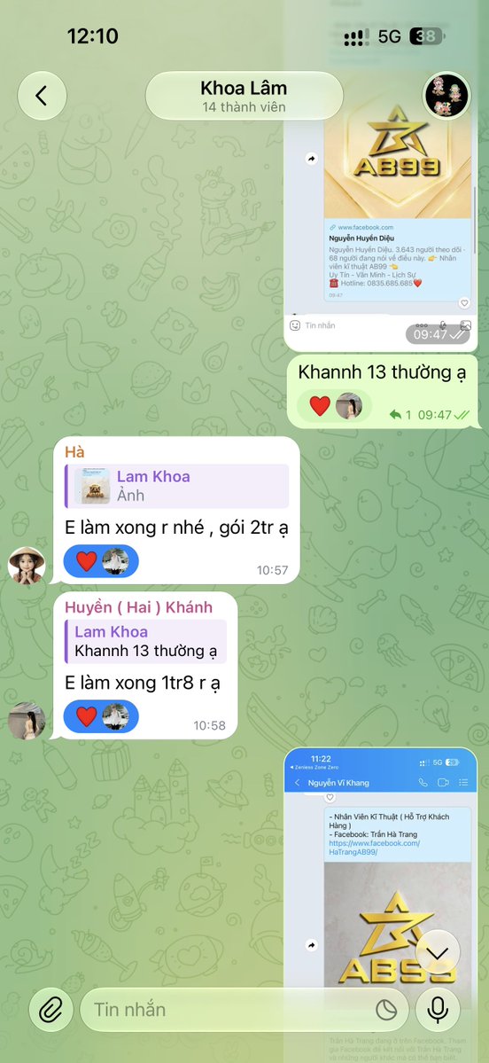 khoalam69's tweet photo. Đơn khách ủng hộ shop sáng nay. Ace cần vốn 2 - 15tr nhắn e Khoa. https://t.co/s45HW0LbMt