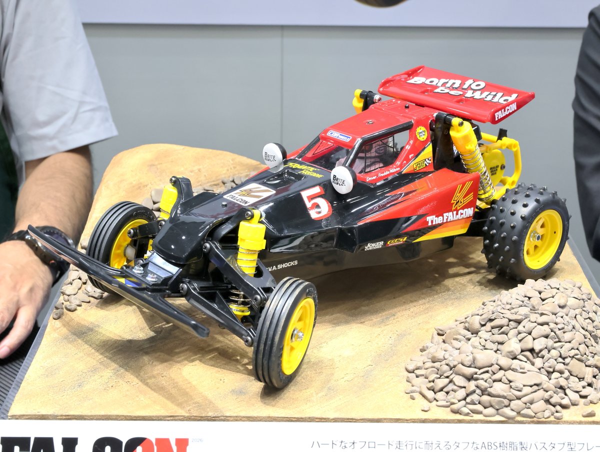 TAMIYAGP_STAFF's tweet photo. 【特別企画製品】1/10RC ファルコン（2026）●12月発売予定●20900円(税込)(ITEM:47532) #タミヤRC  #タミヤ #全日本模型ホビーショー https://t.co/QKEkYZrqzM