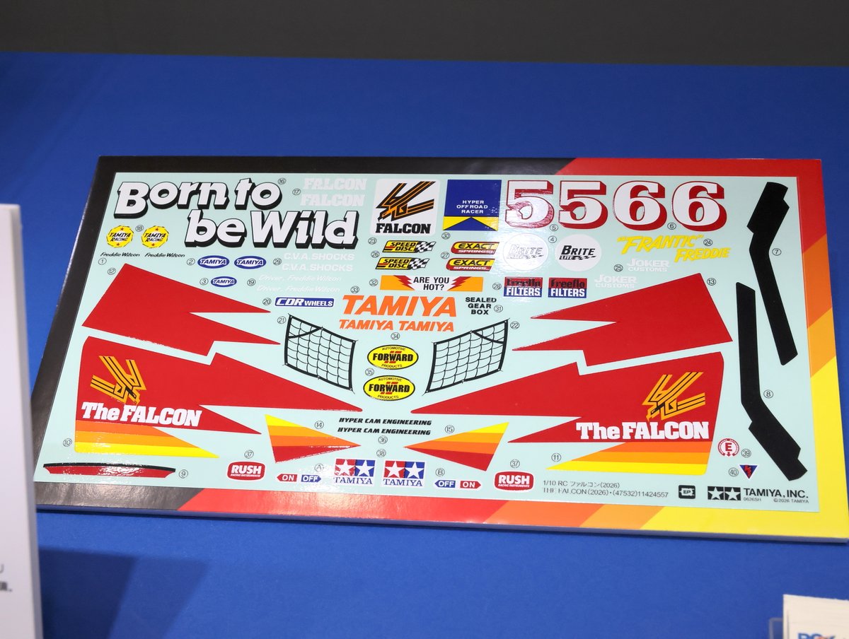 TAMIYAGP_STAFF's tweet photo. 【特別企画製品】1/10RC ファルコン（2026）●12月発売予定●20900円(税込)(ITEM:47532) #タミヤRC  #タミヤ #全日本模型ホビーショー https://t.co/QKEkYZrqzM