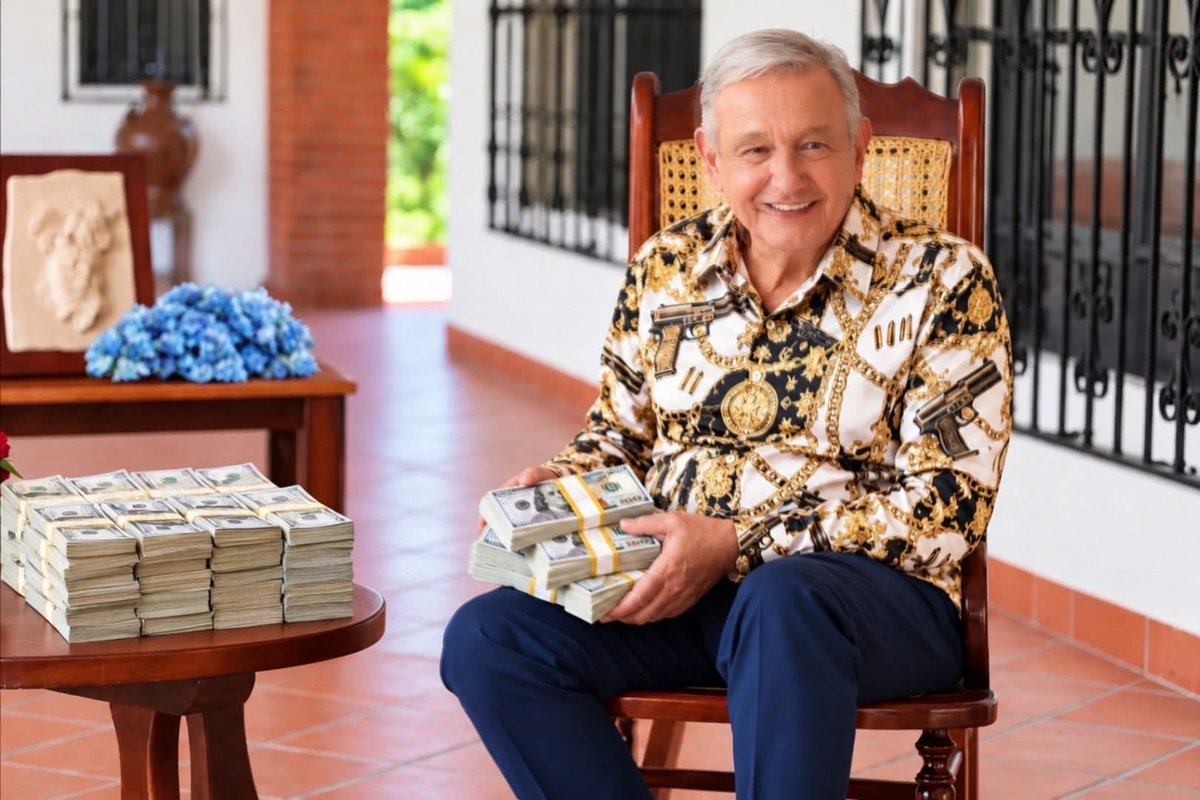 VigiaCiudadano7's tweet photo. Con la llegada a la Presidencia de este HDSPM, hoy en México gobiernan el narco, la pereza, la ignorancia, el nepotismo, el amiguismo, el cinismo, la indolencia, el despilfarro, la corrupción, la impunidad, la injusticia y la mentira.

Seguramente, el #NarcoPresidenteAMLO no irá a la cárcel, pero él y toda su descendencia están condenados al repudio, al deshonor y a la vergüenza.