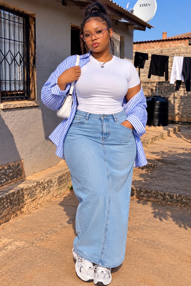 Mzansioverload's tweet photo. β¨ Casual, classy, and completely effortless. ππ€
Serving grown-woman energy with a touch of street-style chic. ππβ¨
#PlusSizeFashion #BaddieStyle #StreetStyle #DenimSkirt #CasualChic #CurvyFashion #SouthAfricanFashion #OOTD #FashionInspo https://t.co/kTuMeAdJZu