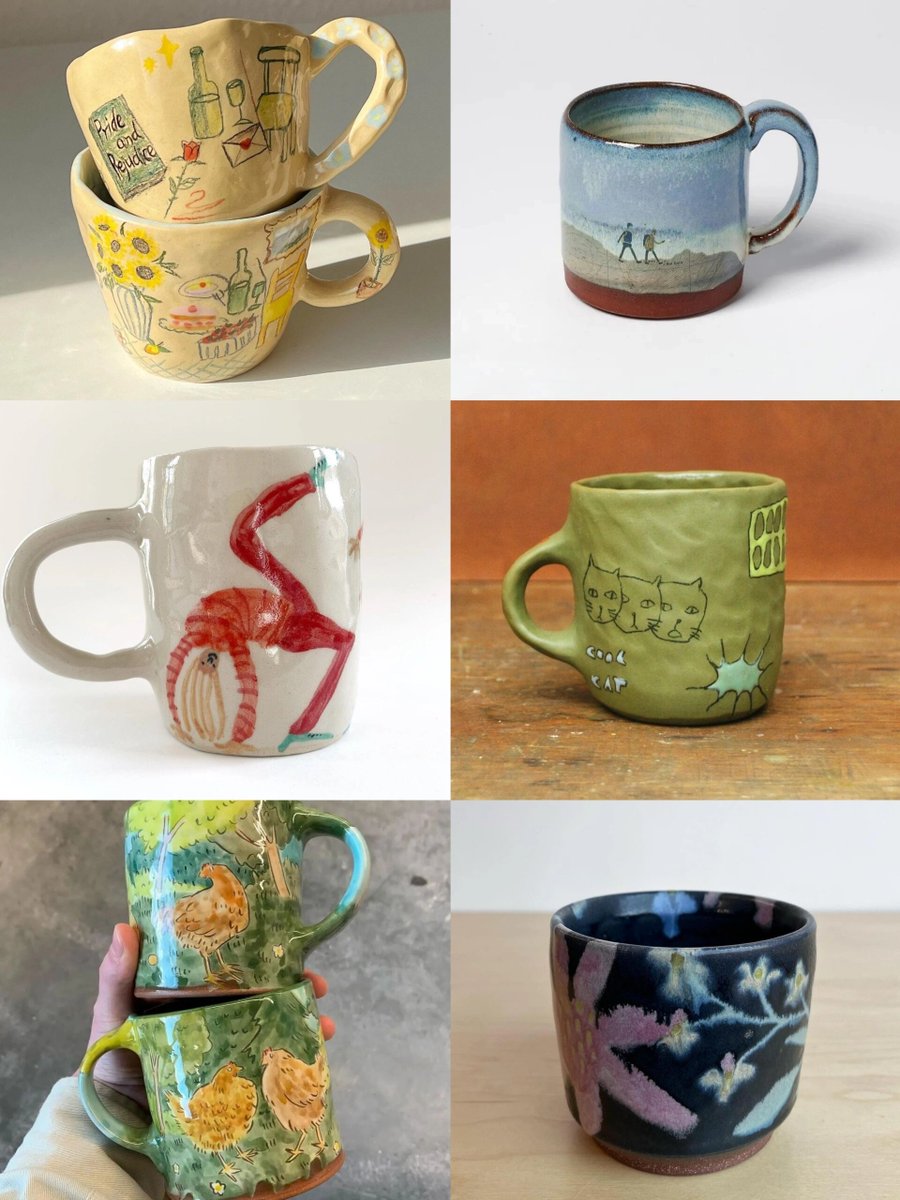 GarrettJorpcdl's tweet photo. Just finished this hand-painted ceramic mug with little sun motifs—perfect for morning coffee!  Small handmade joys hit different. https://t.co/aOKq8fnCkK