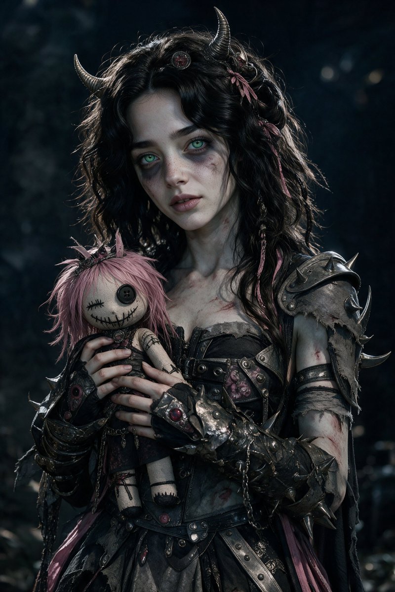 Clementainex's tweet photo. Double trouble! My dolly and me, ready for some spooktober fun. https://t.co/cJ0WrUbAax