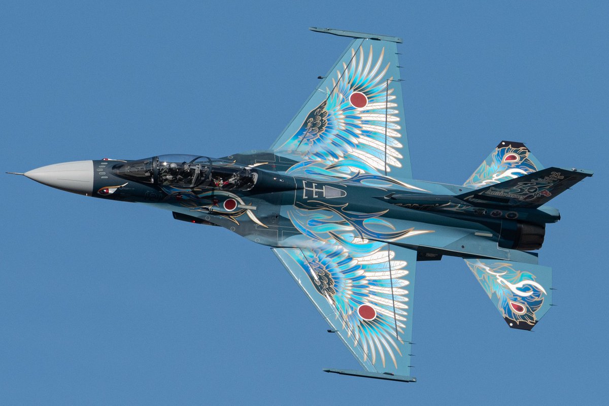 nantoka_1983's tweet photo. #松島基地　F−2B機動飛行　航空祭予行
やっとスペマの背中が拝めた https://t.co/FbA4rIJZpE