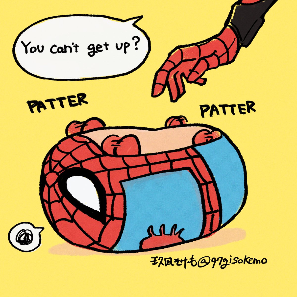 97gisokemo's tweet photo. Lying down

 #spiderman https://t.co/JMAM9OhWFz