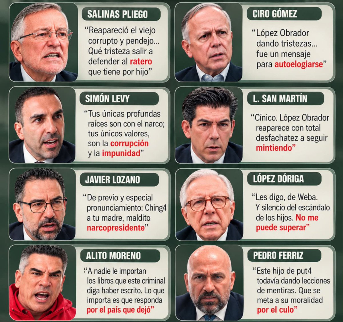 violetamg10078's tweet photo. Jajajajajaja 🤣😜😁 así  trae AMLO a los derechosos y faltan más odiadores !! ...

Yá supérenlo y recuerden que no les regresarán sus privilegios  $$$$$ Jajajajajaja 🤣 😜 😁

#DerechaBasuraPRIANISTA https://t.co/DZgPfFpzUX