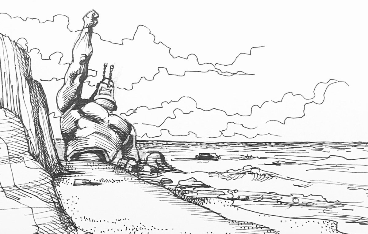ben_edlund's tweet photo. INKTOBER! ‘Relic’ #Inktober #Inktober2026 https://t.co/4AR2J5hLSC