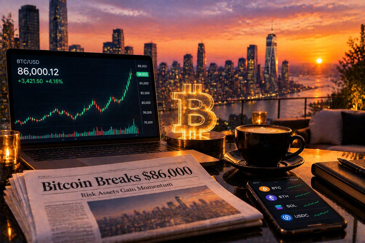 Dri_1ft's tweet photo. BTC’s move above $86,000 reflects improving risk appetite, with macro policy expectations as a key driver. The focus remains on capital flows and liquidity conditions https://t.co/jwTUUeCoMG
