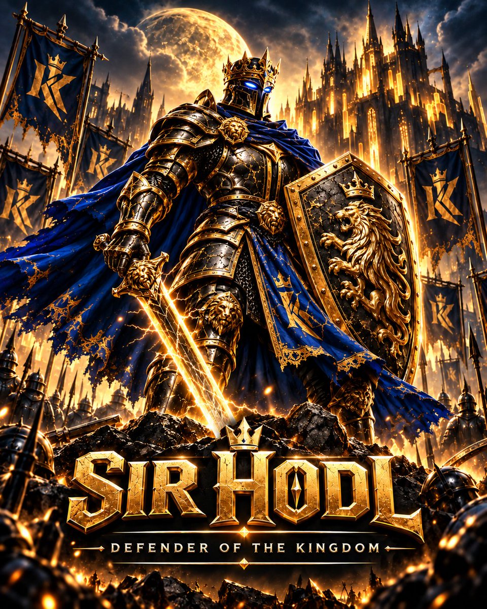 CRYPTOKNGHT33's tweet photo. ⚔️ MEET SIR HODL ⚔️
Guardian of the Kingdom.
Defender of the bags.
Saviour of the Rugged. 🛡️
He’s watched kingdoms rise.
He’s watched wallets fall.
He’s seen enough rugs to carpet the entire fucking realm. 😂
Now he rides with Crypto Knight.
His mission?
Rally the fallen.
Rebuild the Kingdom.
And HOLD THE FUCKING LINE. ⚔️🔥
IN A WORLD FULL OF RUGS, BE THE KNIGHT.
$KNGHT
Sir HODL has entered the Kingdom. 👑
CA: 4eG1fF2zKkfVZ7bFFYYjKDh5dNZrXBxLEYJdZf8rpump