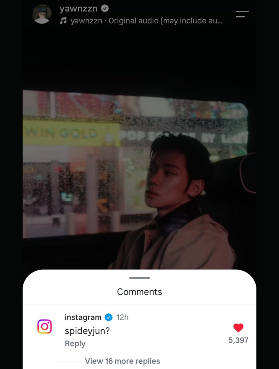 4ThGenItBoyCYJ's tweet photo. official Instagram account (686M followers) commented on the post of Yeonjun's "Sunflower" cover! 

"spideyjun?"

🔗https://t.co/X33eoSecvT

#YEONJUN #연준 #ヨンジュン https://t.co/OiXWiuK9XD