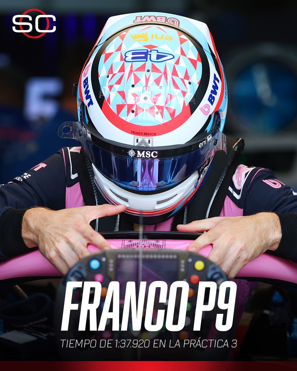 SC_ESPN's tweet photo. 🏁 TERMINARON LAS PRÁCTICAS EN MALASIA

🇦🇷 Franco Colapinto finalizó 9° en la FP3 del #BahrainGP con un tiempo de 1:37.920

1️⃣ Kimi Antonelli finalizó primero seguido por los dos Red Bulls, Verstappen y Hadjar

🔽 Gasly, su compañero de equipo, terminó P13

🔜 Más tarde, la Qualy

📺 #BahrainGP | Toda la temporada de #F1 por ESPN en el Plan Premium de #DisneyPlus