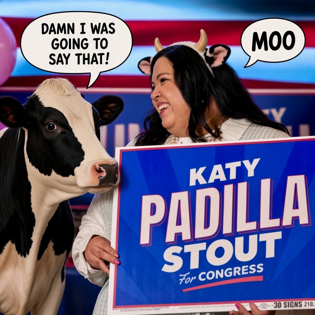 Mitchel08147990's tweet photo. @katy4congress You shouldn’t talk about people being “unfit”. 

m o o o o o o https://t.co/qksGmTP22D