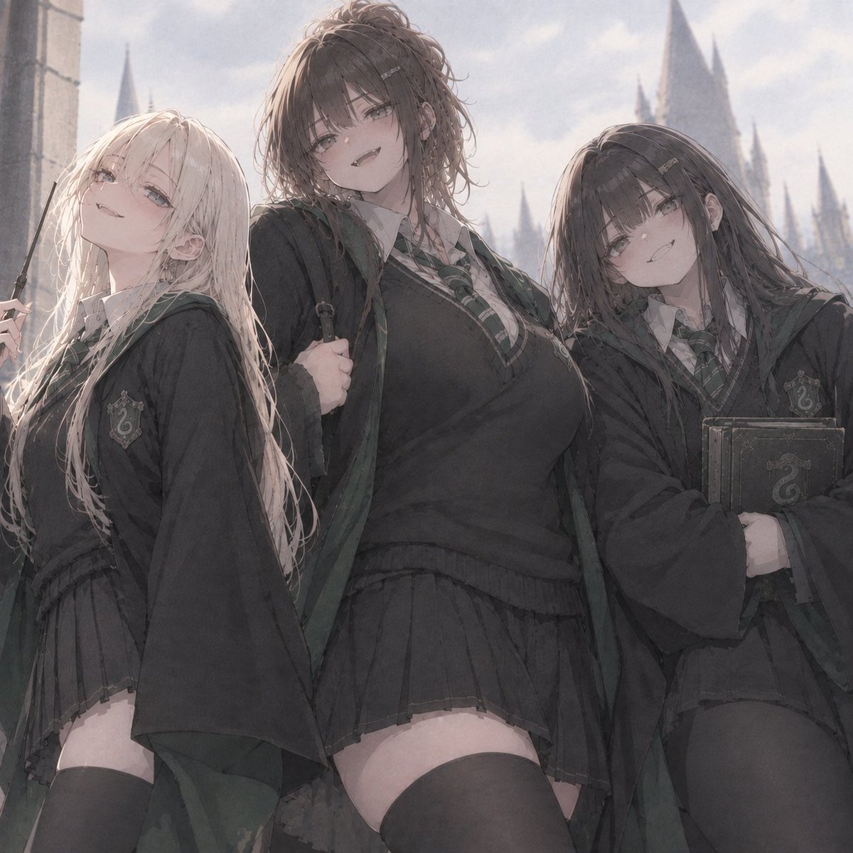 ankomelt's tweet photo. 個人的にはマルフォイが美少女化するより、クラッブとゴイルが美少女化する方が興味がある。
#malfoid https://t.co/l59LQUiBHA