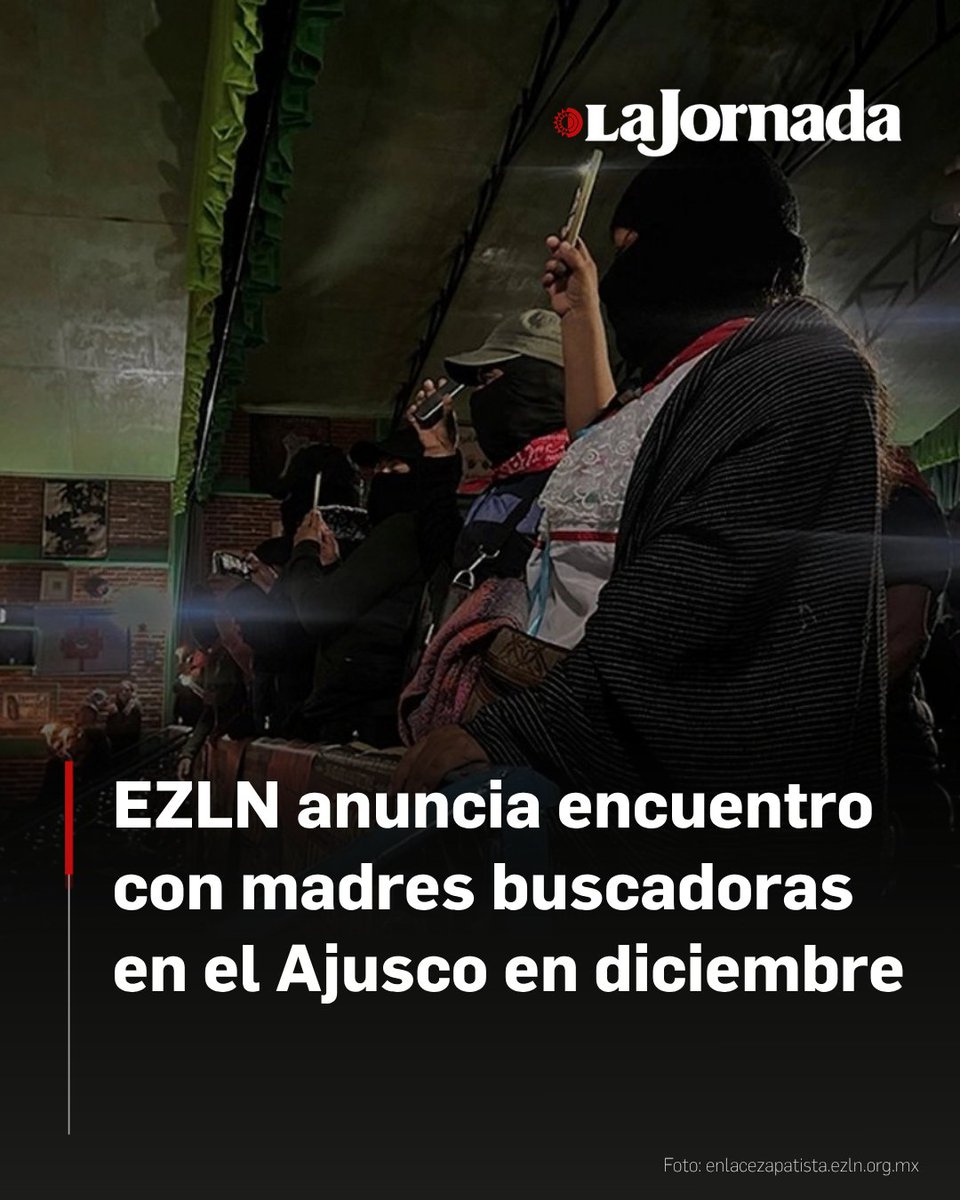 lajornadaonline's tweet photo. El capitán Marcos del Ejército Zapatista de Liberación Nacional (EZLN), afirmó que “hay causas que no solo son de una comunidad específica y la búsqueda de verdad y justicia la hemos dejado irresponsablemente sólo en los hombros de esos grupos, colectivas y organizaciones” que buscan a personas desaparecidas.

En su breve participación, el Subcomandante Moisés afirmó que “nos estamos preparando y organizando” para el viaje a la capital del país en diciembre. “Vamos a ir al Ajusco. Para eso hemos dicho nuestra palabra y la vamos a cumplir. Esto ha comenzado y vamos a llegar hasta donde tenemos que llegar”.

Lee la nota: https://t.co/qONopSTcp5