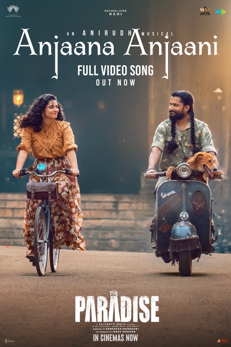 TheParadiseOffl's tweet photo. We all loved Jadal &amp; Subbu's love on screen ❤️

#AnjaanaAnjaani video song out now 🤩
▶️ https://t.co/EeSHL57IAO

#TheParadise is running successfully in its grand 2nd week ❤‍🔥

Book your tickets now!
🎟️ https://t.co/QWwS4IbJsE https://t.co/fEoyXJ6UrJ