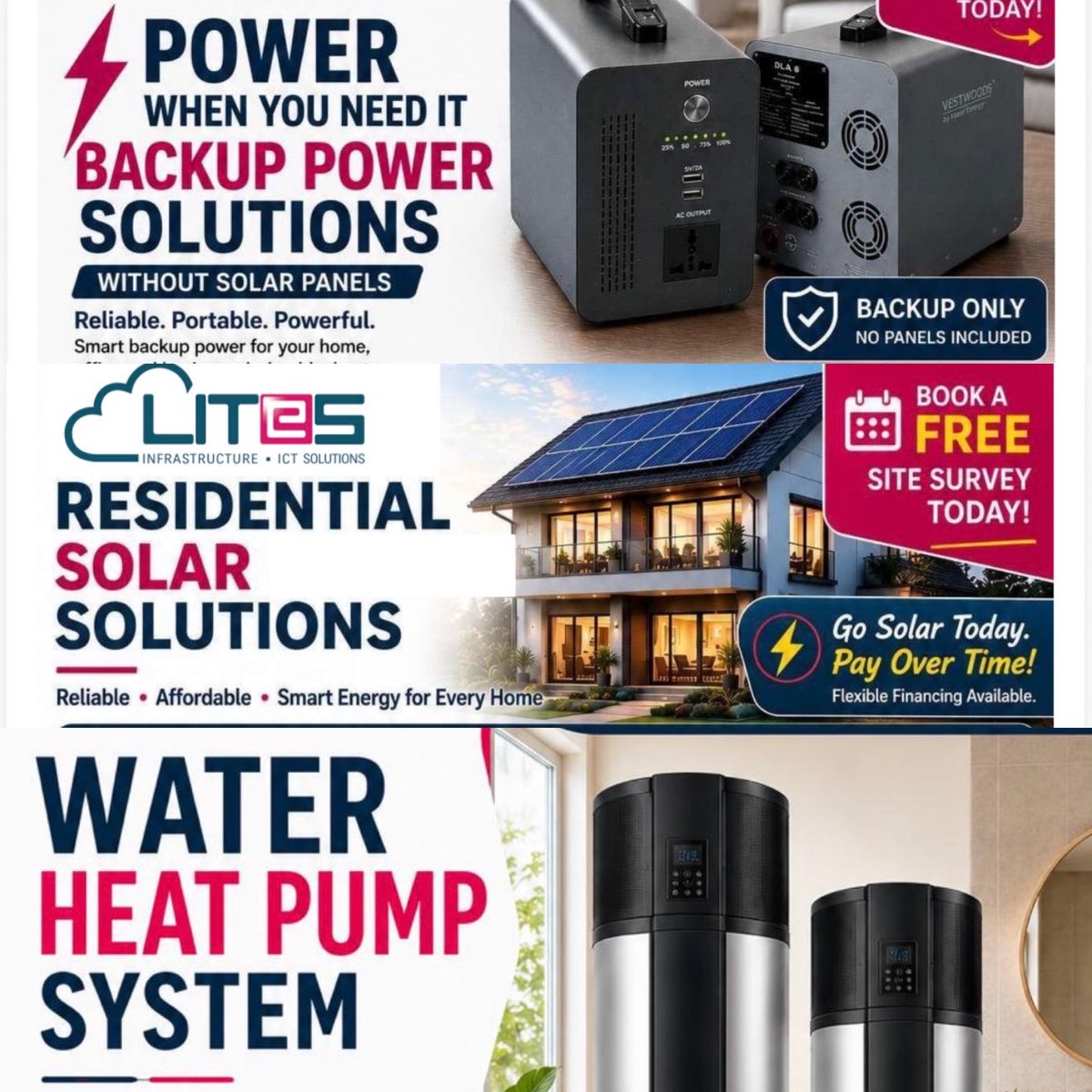 MativoMJohn's tweet photo. If you have the ability, capacity or willingness, please get either a a) Backup Power Solution, b) Solar and Battery Solution and c) Water Heat pump system.

You will definitely thank me later.
@LITES_Kenya https://t.co/zzf7j2fcjQ