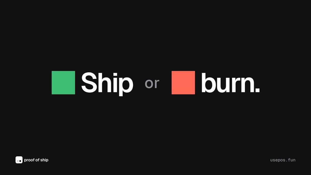 useproofofship's tweet photo. Ship or burn. https://t.co/evqxEem5Ct
