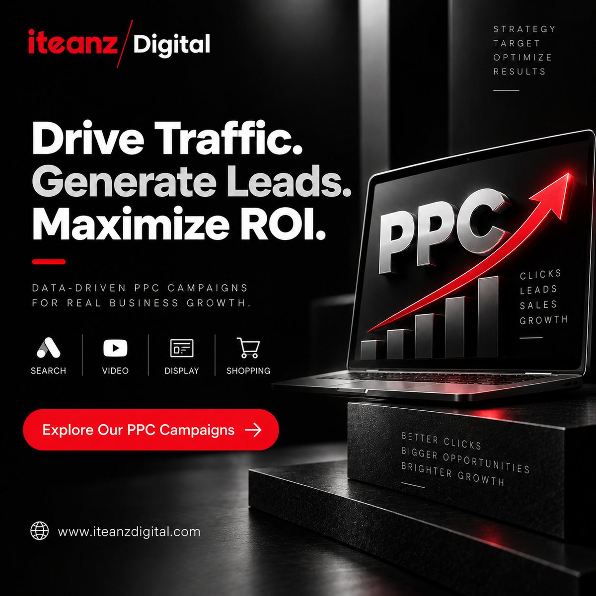 iteanzdigital's tweet photo. 🚀Turn paid advertising into measurable business growth with Iteanz Digital’s PPC Campaigns.
🌐 https://t.co/KKyvHsxTtm
#PPC #PPCMarketing #GoogleAds #PaidAdvertising #PerformanceMarketing #LeadGeneration #DigitalMarketing #SearchAds #ShoppingAds #BusinessGrowth #IteanzDigital https://t.co/87m9nynBit
