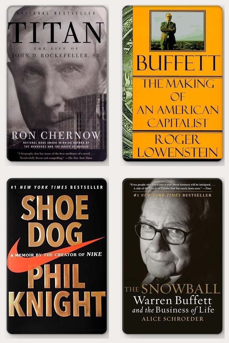 BooksInvesting's tweet photo. 16 Founders &amp; Company Stories books great investors recommend: https://t.co/87bnYecdVd