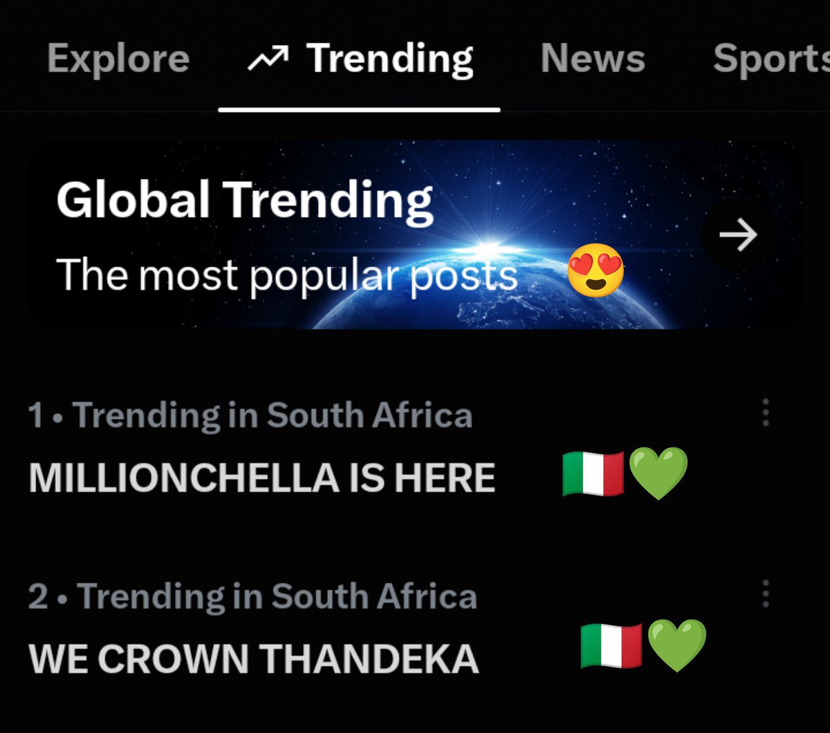 Hlengiw84460527's tweet photo. No1 or nothing let it be known that today is Thandeka's day🥳💚🇮🇹

WE CROWN THANDEKA 
MILLIONCHELLA IS HERE
#ThandekaTshabalala
#MillionChella https://t.co/RtqmKo6R1m