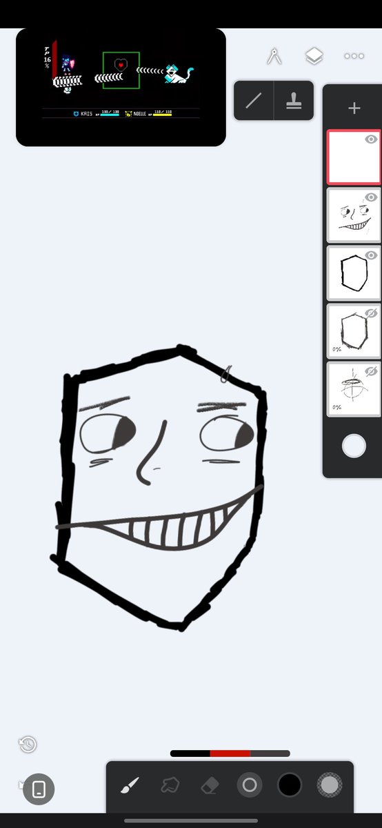 facelessdud's tweet photo. Day one of learning how to draw vs week 2 https://t.co/y7quhp1NAA
