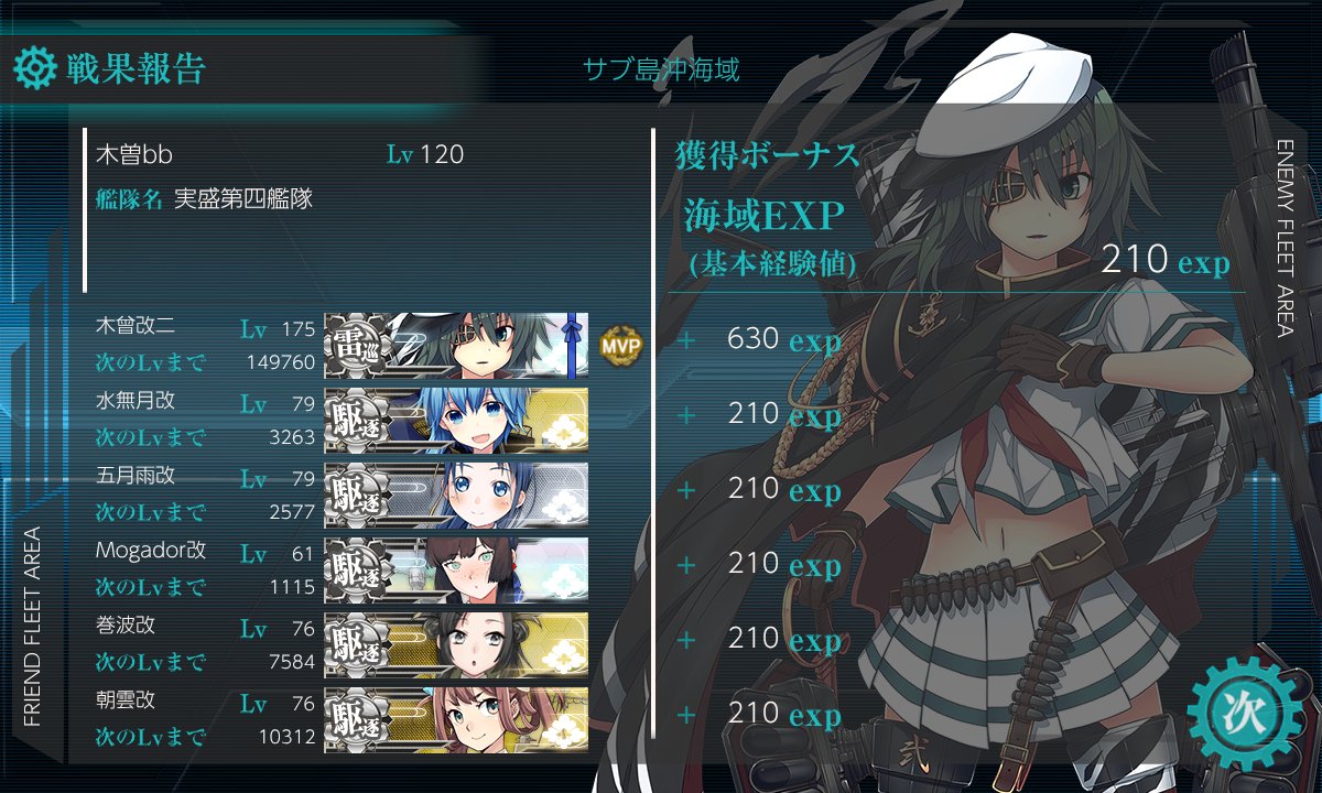 realkiso's tweet photo. よっしゃーーっ！
木曾さんレベル175までに上げられた！
旧旧旧カンストぐらいだっけか https://t.co/SkgAwLxx9k