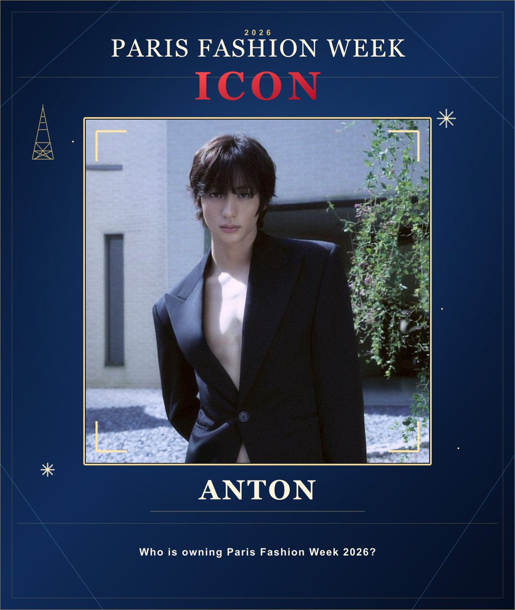 starvibe2015's tweet photo. PARIS FASHION WEEK ICON 2026 is here! ✨

Who is owning Paris Fashion Week?

🗓 Oct 3–7, 2026 (KST)
🏆 No.1 reward: Seoul Subway Pillar AD · 7 days

Vote now 👇
https://t.co/pnVUWjAWVZ

#ParisFashionWeek #ANTON #RIIZE https://t.co/JrFqZblSHA