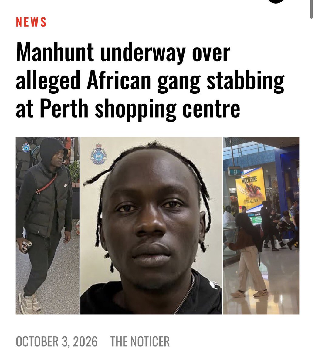 TruthFairy131's tweet photo. 0 days since Africans stabbed people in Australia.

Only 2% of our population but majority of our prison population &amp; over 50% of our youth detention population.

We cannot coexist with barbarism. https://t.co/J0heppBcPG