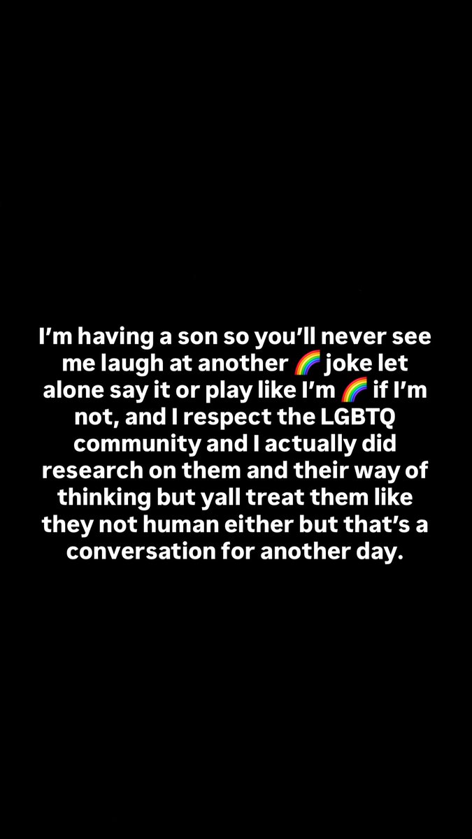 reggienotrodney's tweet photo. Reggie says that he will be having a son, so you will never see him laugh at a gay joke again, let alone act like he is gay He emphasizes how much he respects the LGBTQ+ community 🏳️‍🌈🙅‍♂️ https://t.co/AmwtD1oY2s