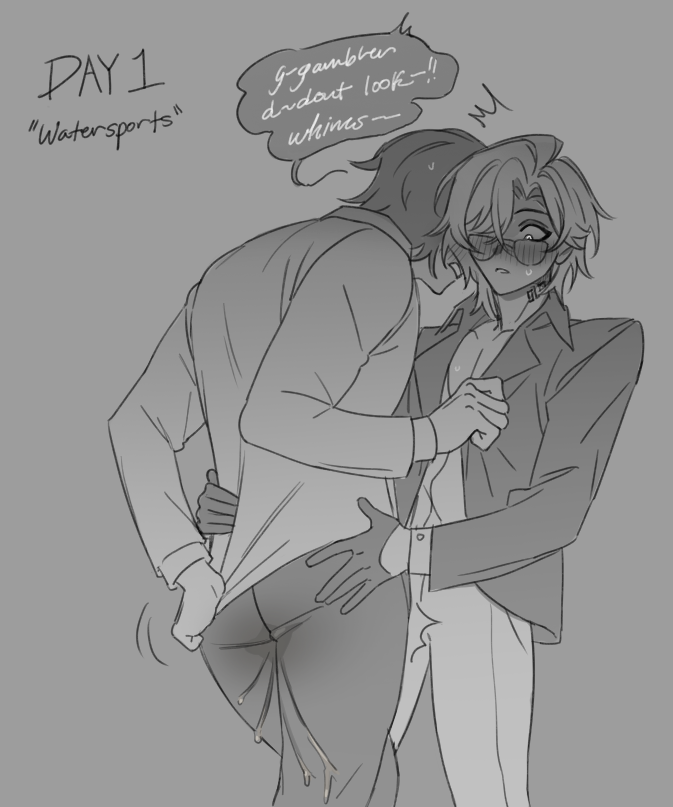 TotesNotSoap's tweet photo. pee for day 1 of kinktober 🫣 #aventio https://t.co/w4H2Aranqm