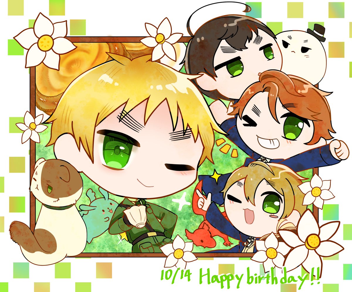 fusuma_ngkz's tweet photo. #アーサー・カークランド生誕祭2026
＃眉毛生誕祭2026
おめでとう～！🥳🥳🎂 https://t.co/n47WCA8oTB