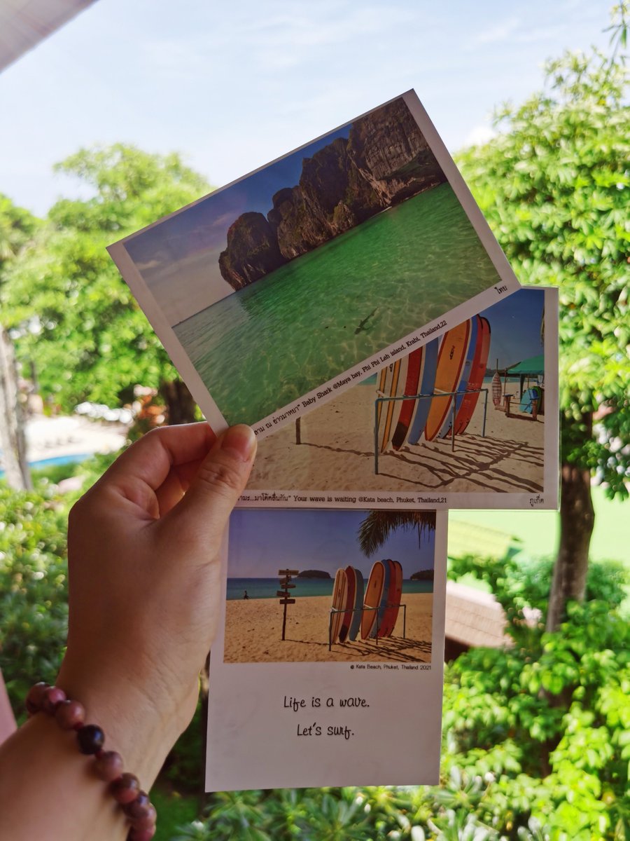 baipai75's tweet photo. A beautiful day starts with writing postcards #KataBeach   #Phuket https://t.co/xX9xEFfOKn