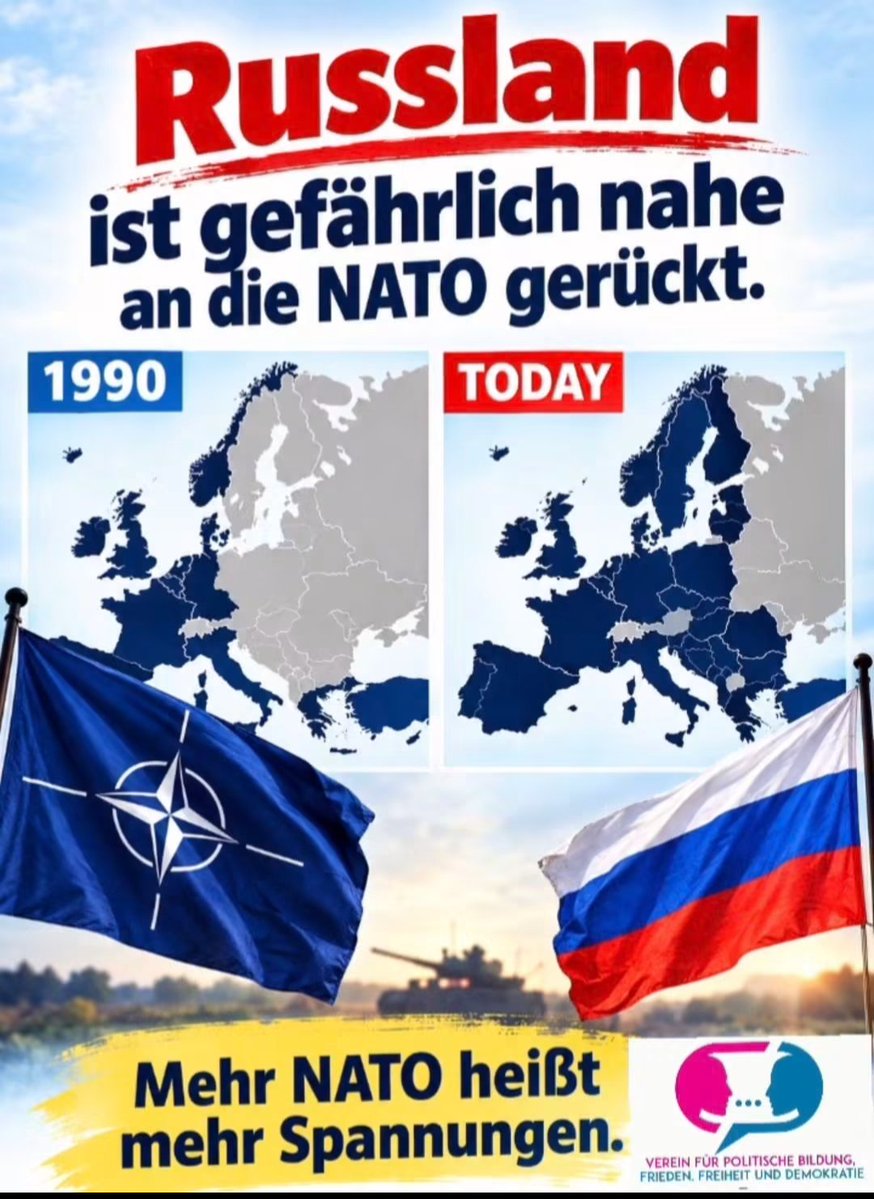LMA258's tweet photo. NATO ist das Problem der Europäer.

Nicht Russland. https://t.co/Fy9kqhgckb